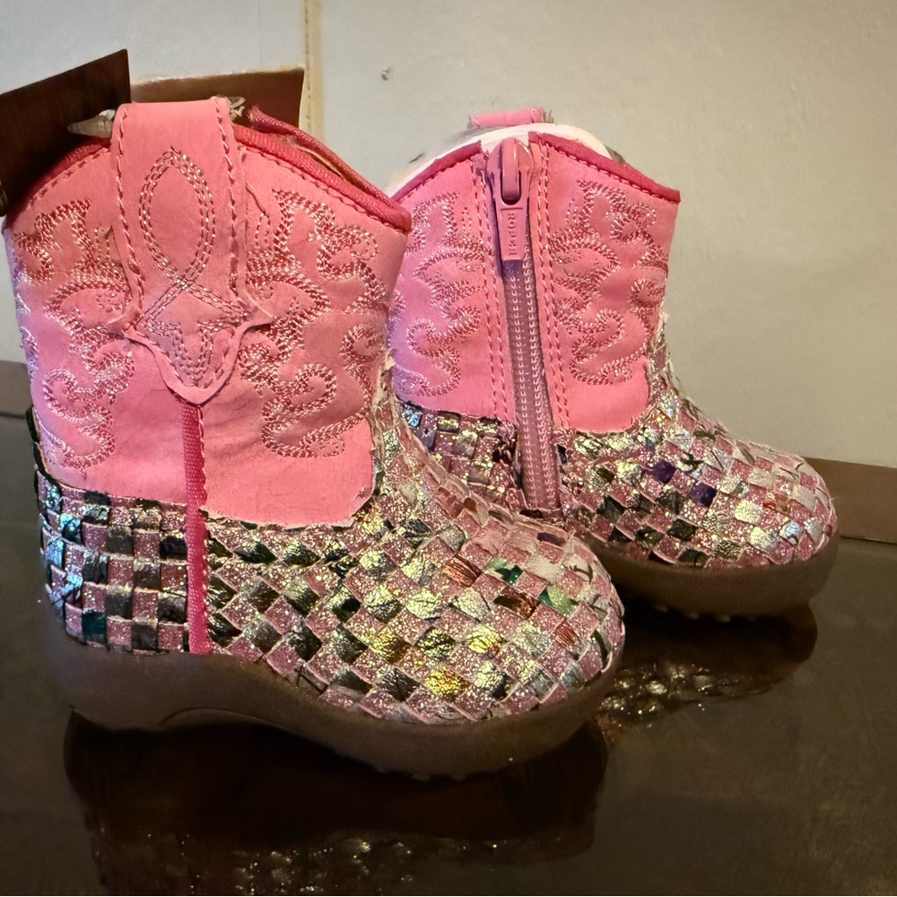 Roper Girls' Cowbabies Glitter Western Boots. Brand New with Tags and Box